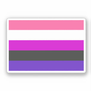 Genderfluïde vlag sticker