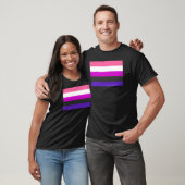 Genderfluïde vlag t-shirt (Unisex)
