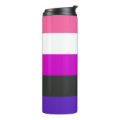 Genderfluïde vlag thermosbeker (Gedraaid links)