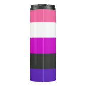 Genderfluïde vlag thermosbeker (Achterkant)
