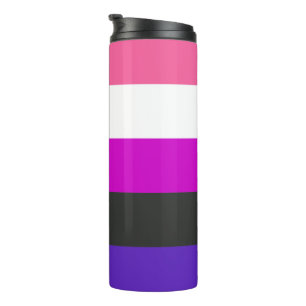 Genderfluïde vlag thermosbeker