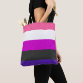 Genderfluïde vlag tote bag (Dichtbij)