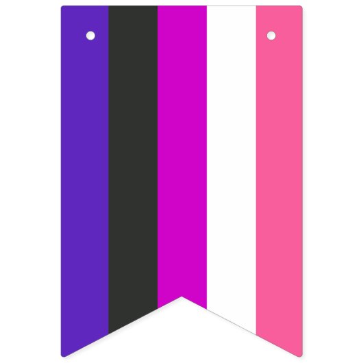 Genderfluïde vlag vlaggetjes (Tweede vlag)