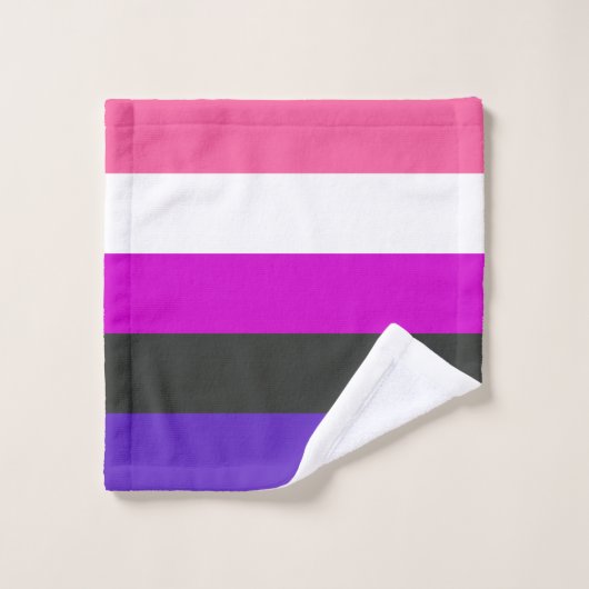 Genderfluïde vlag washandje (Wasdoekje)