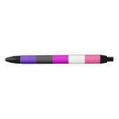 Genderfluïde vlag zwarte inkt pen (Voorkant)