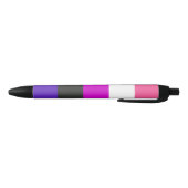 Genderfluïde vlag zwarte inkt pen (Bodem)