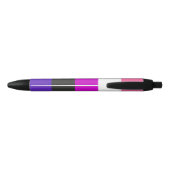 Genderfluïde vlag zwarte inkt pen (Achterkant)