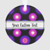 Genderfluidity pride black flower ornament (achterkant)