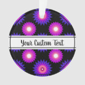 Genderfluidity pride black flower ornament (voorkant)