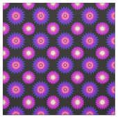 Genderfluidity pride colors /black flower pattern stof (Swatch)