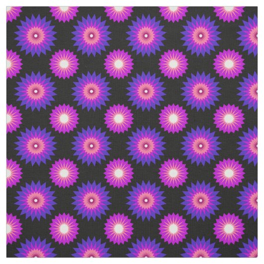 Genderfluidity pride colors /black flower pattern stof (Swatch)