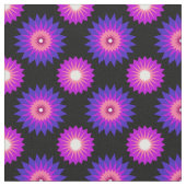 Genderfluidity pride colors /black flower pattern stof (Close Up)