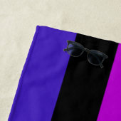 Genderfluidity Pride flag Beach Towel Strandlaken (In situ)