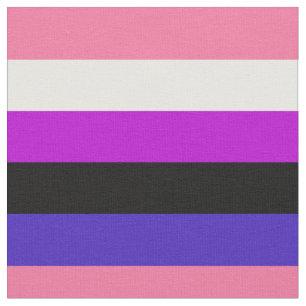 Genderfluidity Pride flag Fabric Stof