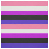 Genderfluidity Pride flag Fabric Stof (Swatch)