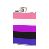 Genderfluidity Pride flag Flask Heupfles (Links)