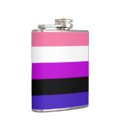 Genderfluidity Pride flag Flask Heupfles (Rechts)