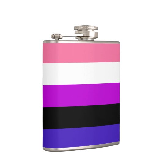 Genderfluidity Pride flag Flask Heupfles (Rechts)