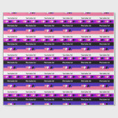 Genderfluidity pride flag met text wrapping paper cadeaupapier (Vlak)