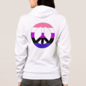 Genderfluidity Pride vlag Hoodie (Achterkant)