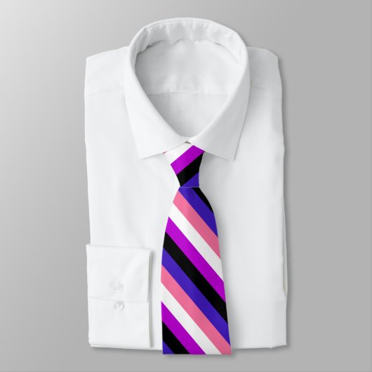 Genderfluidity Pride vlag Stropdas (Gebonden)