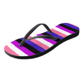 Genderfluidity Pride vlag Teenslippers (Schuin)