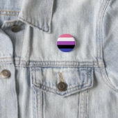 Genderfluidpride Ronde Button 3,2 Cm (In situ)