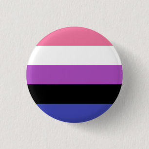 Genderfluidpride Ronde Button 3,2 Cm
