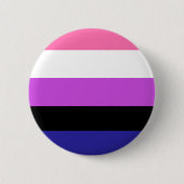 Genderfluidpride Ronde Button 5,7 Cm (Voorkant)