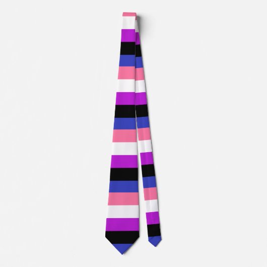 Genderfluor Colors Krawatte Stropdas (Voorkant)