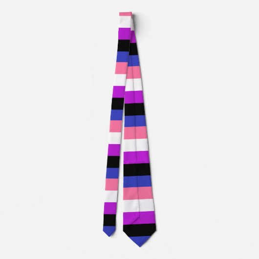 Genderfluor Colors Krawatte Stropdas (Achterkant)
