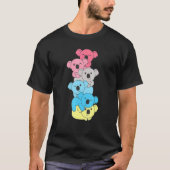 Genderflux Flag Pile Pride Lgbtq Koalas Genderflux T-shirt (Voorkant)