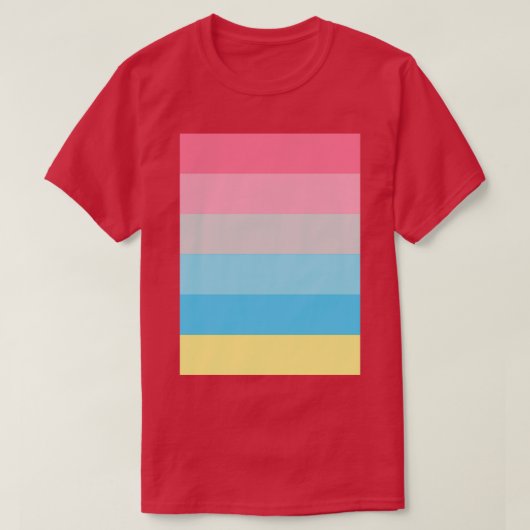 Genderflux Flag T-shirt (Design voorkant)