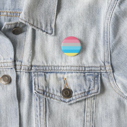 Genderflux Pride Flag Badge Ronde Button 3,2 Cm (In situ)