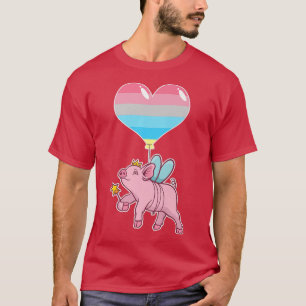 Genderflux Varkenshaar - niet-binaire Genderpremie T-shirt