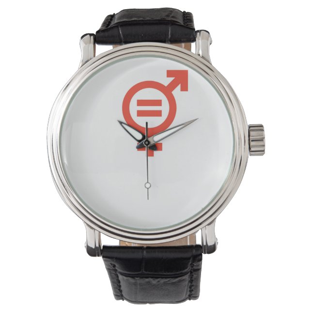 Gendergelijkheid Horloge (Voorkant)
