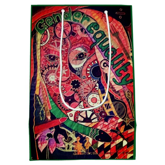 Gendergelijkheid Medium Cadeauzakje (Achterkant)