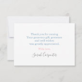 Gendergelijkheid onthullen, dank je notitiekaartje (Achterkant)