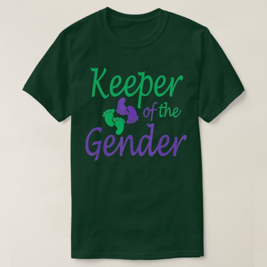 Gendergelijkheid onthullen Paars en groen - Houder T-shirt (Design voorkant)