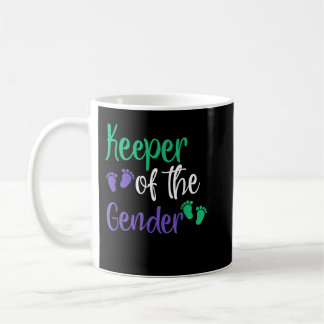 Gendergelijkheid onthullen Paarse en groene man vo Koffiemok