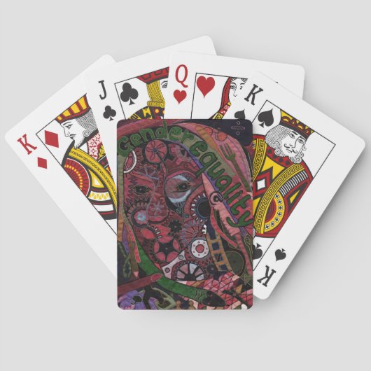Gendergelijkheid Pokerkaarten (Achterkant)