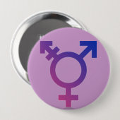 Gendergelijkheid Ronde Button 4,0 Cm (Voorkant /achterkant)