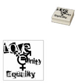 Gendergelijkheid Rubberstempel (Gestempeld)