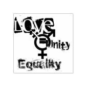 Gendergelijkheid Rubberstempel (Afrduk)