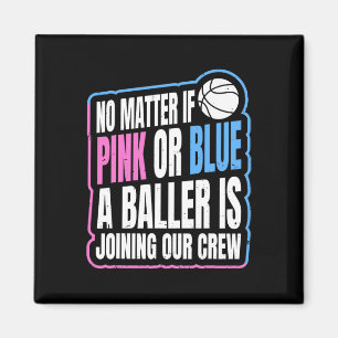 Gendergerelateerd citaat voor een Basketball-spele Magneet