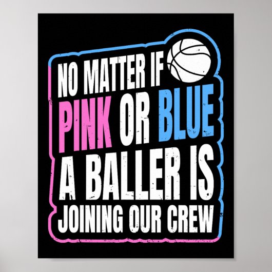 Gendergerelateerd citaat voor een Basketball-spele Poster (Voorkant)
