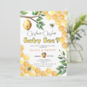 Genderkwesties bij bijen onthullen uitnodiging (Staand voorkant)