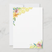 Genderkwesties bij bijen onthullen uitnodiging (Achterkant)