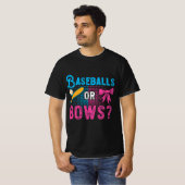 Genderkwesties onthullen Baseball Quote voor een h T-shirt (Voorkant volledig)