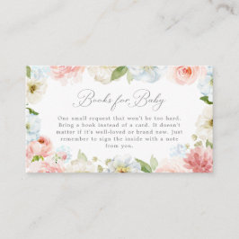 Genderkwesties onthullen Floral Books voor Baby Ka Informatiekaartje